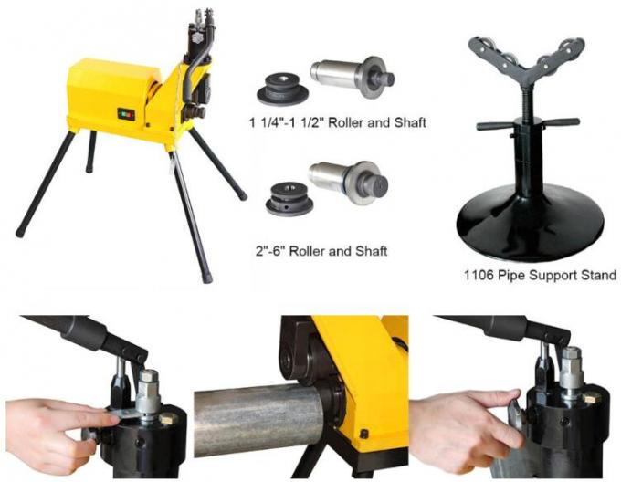450 W 24 Rpm Pipe Grooving Tool Hydraulic All In One Tube Grooving Machine