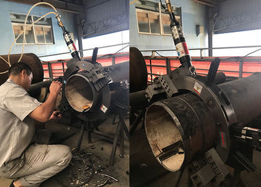 Split Frame Portable Pipe Cutting And Beveling Machine Of Stainless Steel