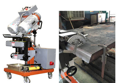 Metal Steel Plate Edge Milling Beveling Machine Self Moving Thickness Up To 60mm