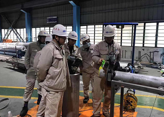 Petroleum Split Frame Cold Pneumatic Pipe Cutting Beveling Machine