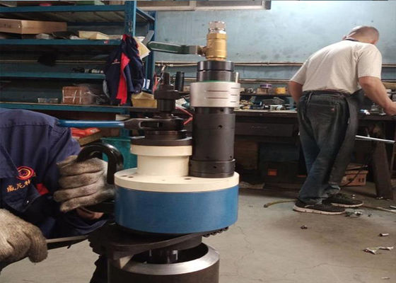 Pneumatic Chamfering Steel Pipe Beveler 35r/Min Manual Feed