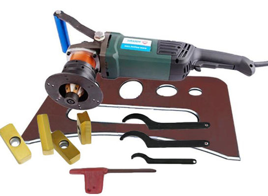 Welding Plate Metal Edge Chamfering Beveling Machine 15mm Thickness 7500r/Min