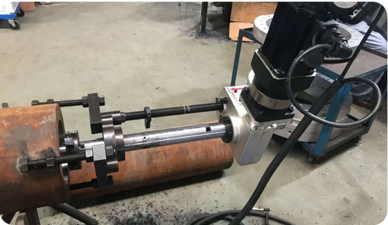 400mm Feed Stoke Electric Pipe Boring Machine Lightweight