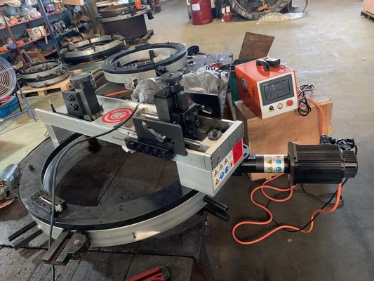 Metal Orbital Pipe Cutting And Beveling Machine Pneumatic Driven