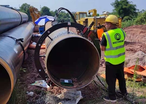 Clamshell Type Pipe Cutting And Beveling Machine Hydraulic Driven