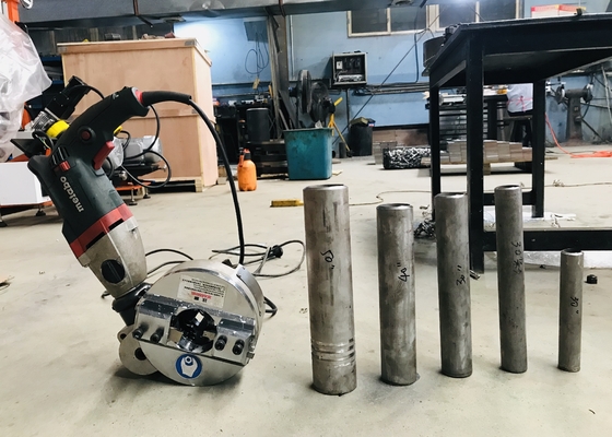 Aluminum Alloy Clamped Pipe Chamfering Machine Thickness 12mm