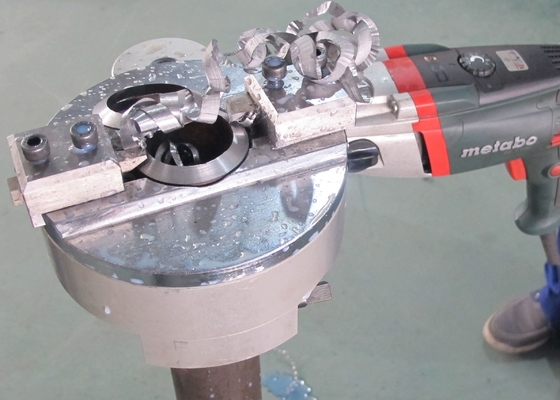 Aluminum Alloy Clamshell Pipe Cutting Machine 1300W 120r/Min