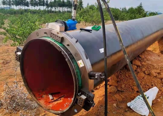 Split Frame Pipe Cold Cutting And Beveling Machine Pnuematic Cutter