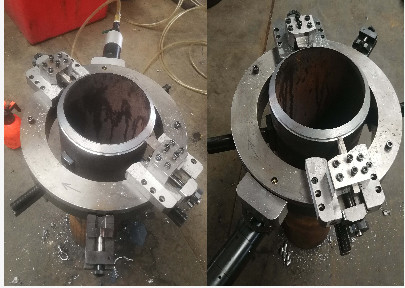 Split Frame Pipe Cold Cutting And Beveling Machine Pnuematic Cutter