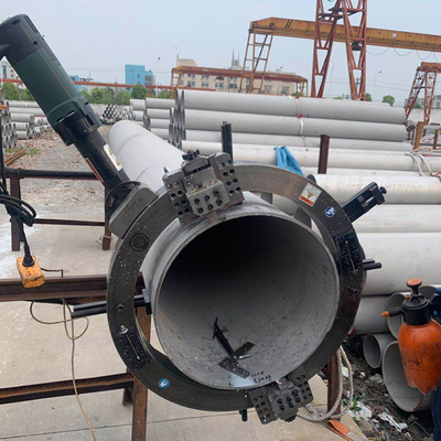 Duplex Stainless Steel Pipe Cutting And Beveling Machine Clamshell Type Pipe Cutter