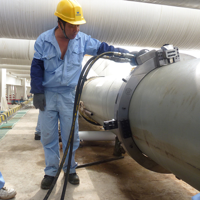 Duplex Stainless Steel Pipe Cutting And Beveling Machine Clamshell Type Pipe Cutter